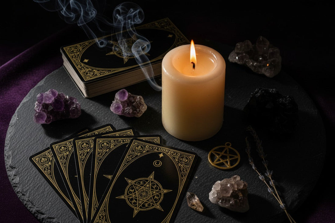 The Midnight Mirror: A Simple 3-Card Tarot Spread for Self-Reflection