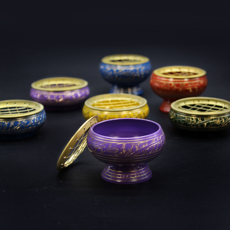 Chakra Charcoal Incense Jars
