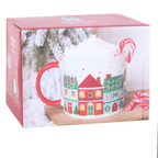 Christmas Street Print Ceramic Mug | 350ml