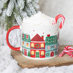 Christmas Street Print Ceramic Mug | 350ml