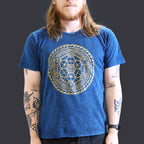 Chakra Stone Washed T-Shirt - Blue - Large