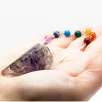Amethyst Orgonite Power Chakra Pendulum