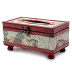 Eleanoras Old Map Tissue Box With Legs Boxes & Chests