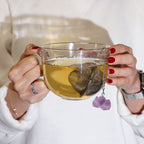 Amethyst Cluster Raw Crystal Gemstone Tea Strainer