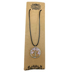 Eleanoras Rose Quartz Tree of Life Pendant Necklaces