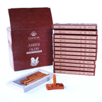 Amber Wood Incense Smudge Bricks & Terracotta Burner | Pack of 15