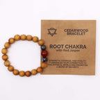 Eleanoras Cedarwood Root Chakra Bangle with Red Jasper Jewellery