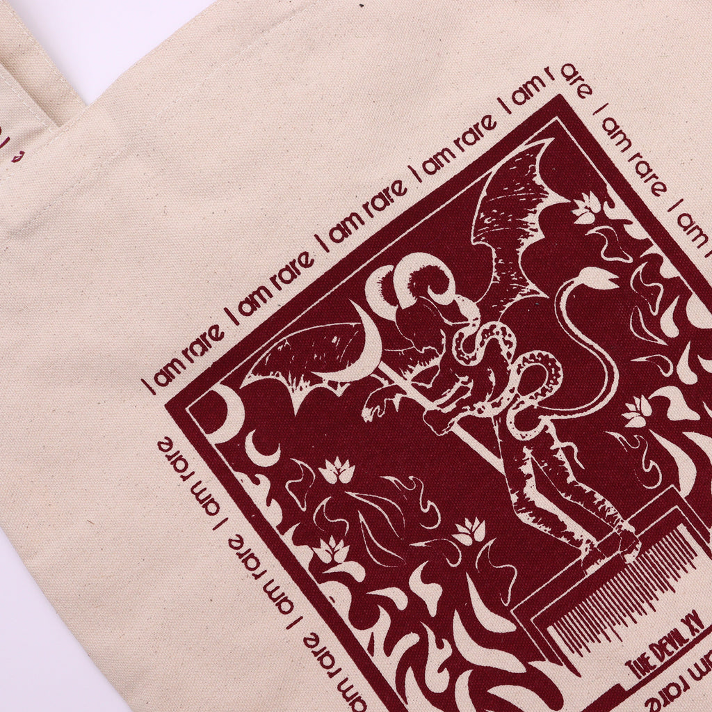 Eleanoras I Am Rare Hop Hare Tote Bag Totes & Shopping Bags