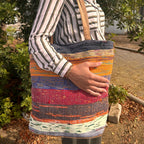 Eleanoras Shades of Mushrooms  Recycled Big Rug Bag Bags