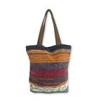 Eleanoras Shades of Mushrooms  Recycled Big Rug Bag Bags