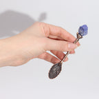 Eleanoras Set of 7 Bronze Gemstone Crystal Witch Spoons 
