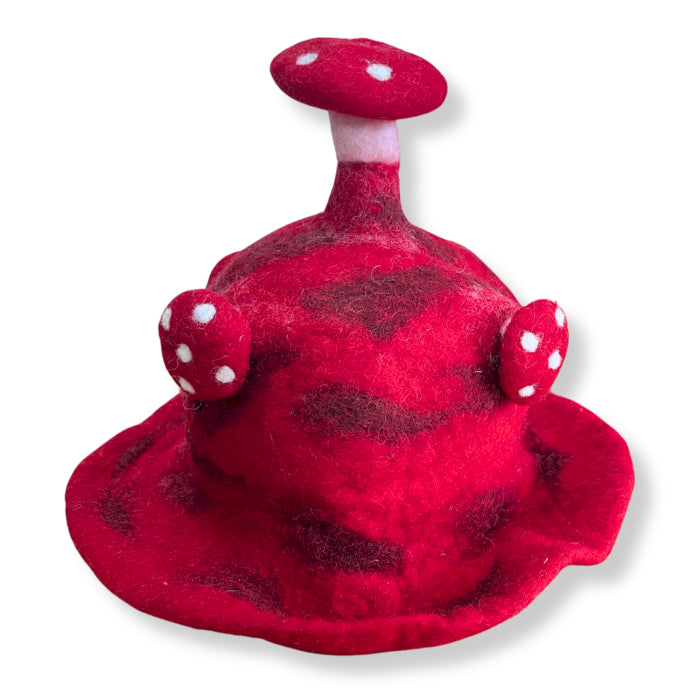 Eleanoras Felted Mushroom Hat Rush To The Head Red Hats