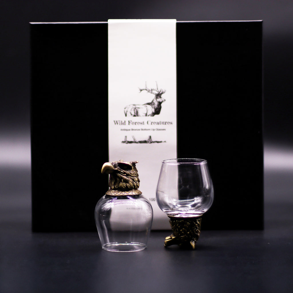 Mystical Creatures Antique Bronze Gift Set of 6 Glasses
