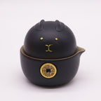 Money Cat Teapot Set Black