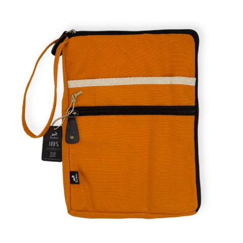 Orange Canvas Tablet Pouch