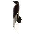 Chocolate Coconut Leaf Wind Chimes