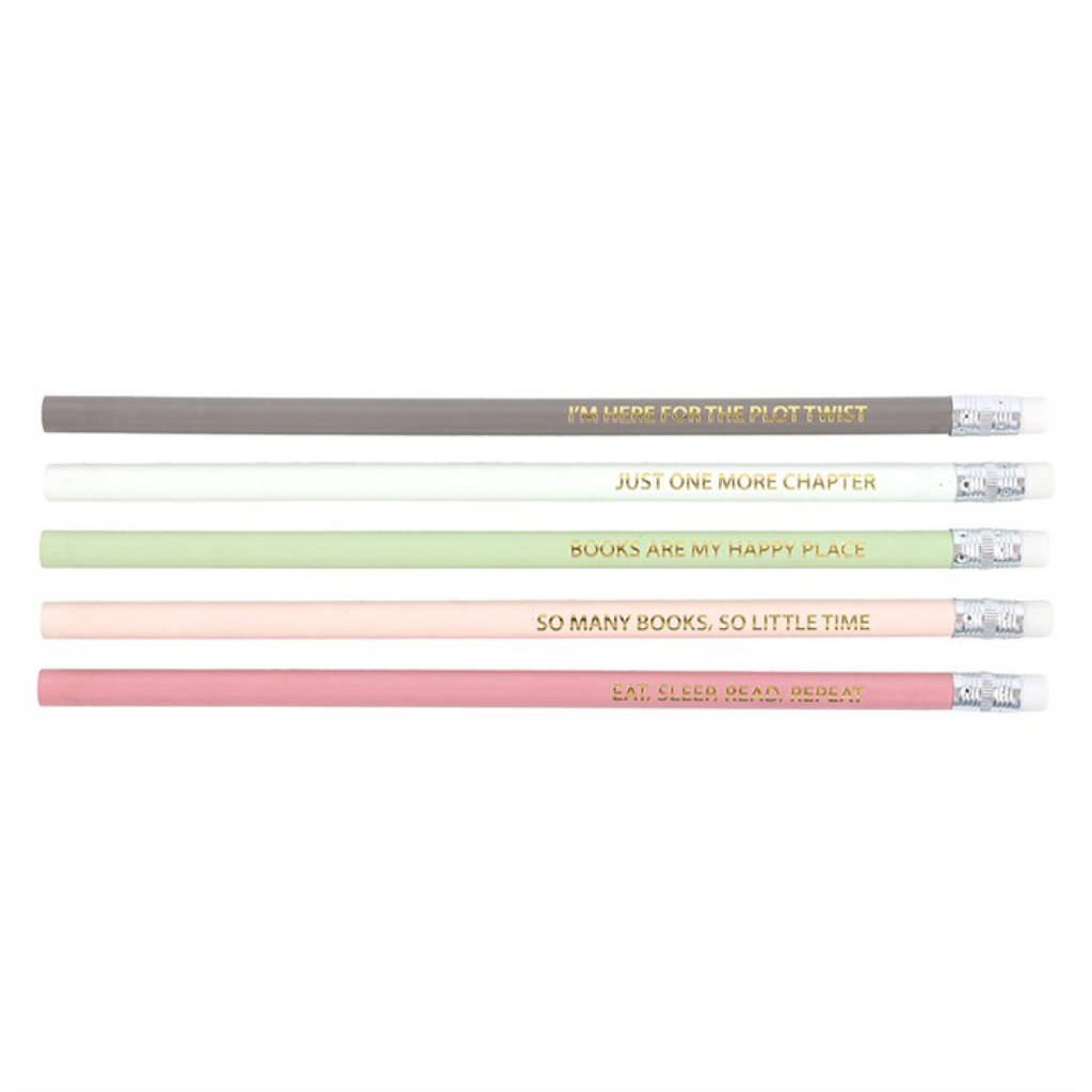 Pack of 5 Literature Inspired Pencils