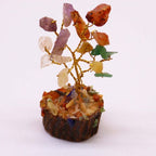 Mini Gemstone Tree On Wood Base - Multi Stone (15 stones)