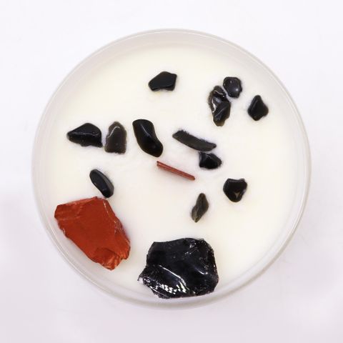 Root Chakra  Crystal Candle