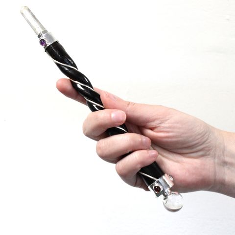 Copper Tiger Eye Star Twisted Healing Wand