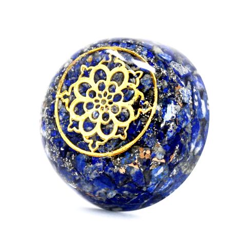 Lapis Dome Orgonite Desk Power Pack