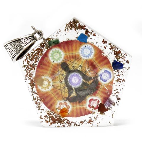 Pentagon Chakra Orgonite Power Pendant