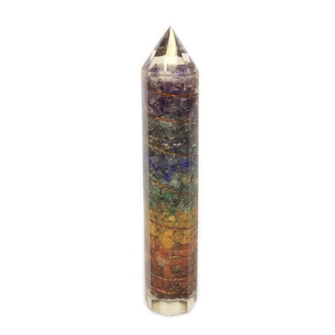 Orgonite Power Wand — Copper & Gemchips | 15cm