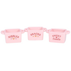 Set of 3 Sugarplum Bakery Snack Bowls