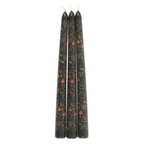 Midnight Bloom Taper Candles — Set of 3