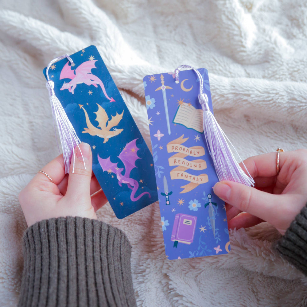 Dragon Bookmark, Fantasy Bookmark with Tassel