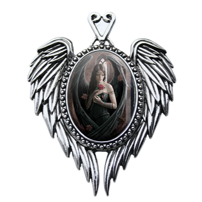 Angel Rose - Anne Stokes Enchanted Cameos Necklace