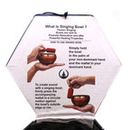 Buddha Black/Orange  Singing Bowl Set