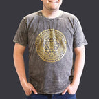 Chakra Stone Washed T-Shirt - Dark Grey - X Large