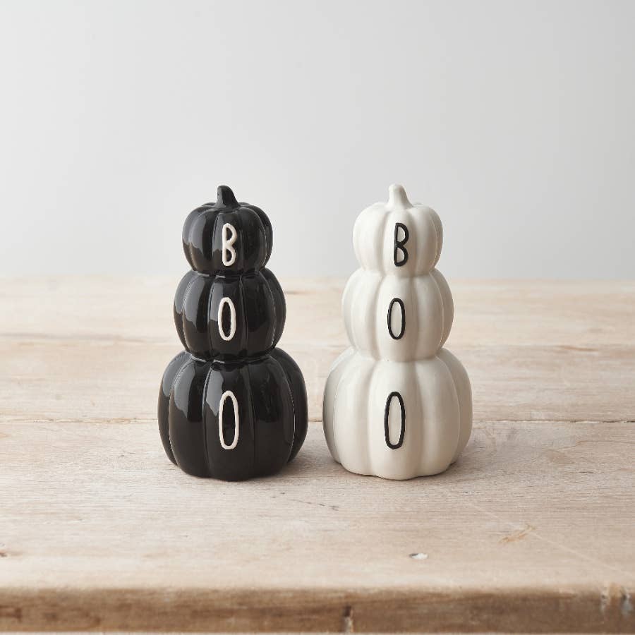 Black Pumpkin Stack, 12cm