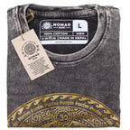 Chakra Dark Grey Stone Washed T-Shirt Large
