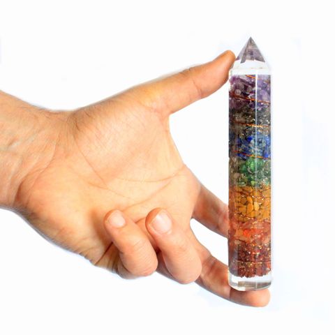 Orgonite Power Wand — Copper & Gemchips | 15cm
