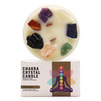 Seven Chakra Large Crystal Candle