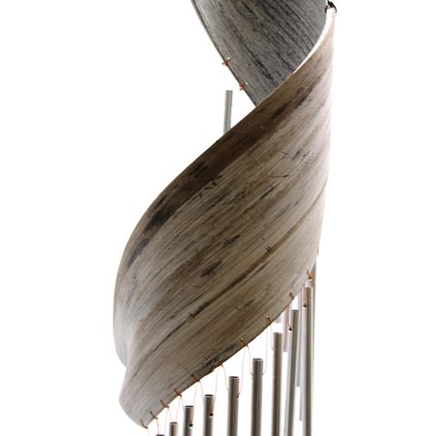 Whitewash Coconut Leaf Wind Chimes