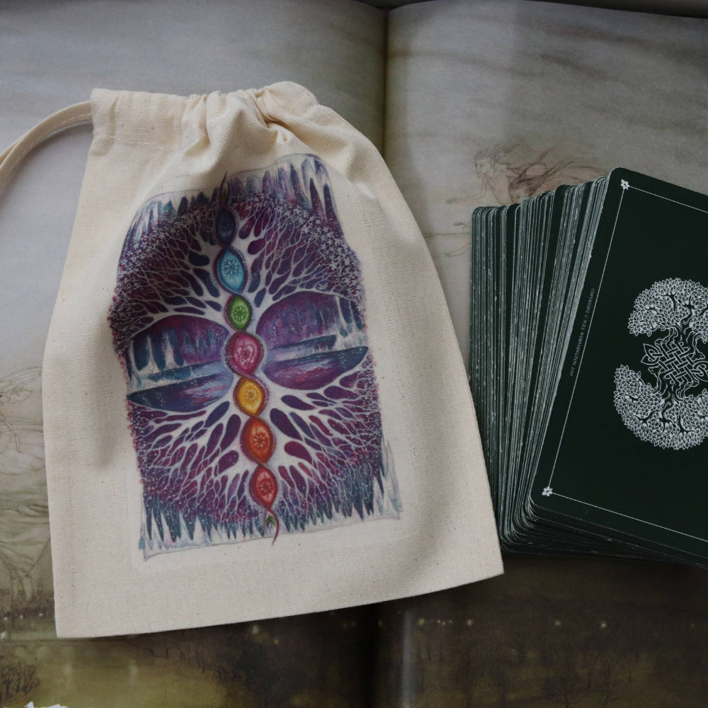 The Crystal Tree Tarot & Crystal Pouch