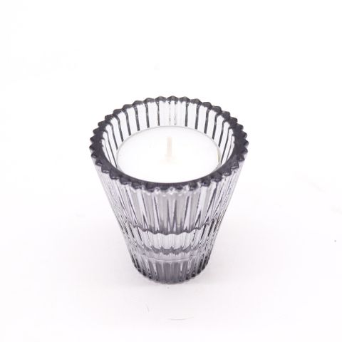 Flip Dinner Candle / Tealight Holder - Midnight Grey