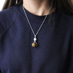 Rose Quartz Gemstone Healing Hands Pendant