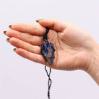 Sodalite Laced Gemstone Teardrop Pendant