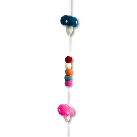 Mushrooms Felt Wall Hanging