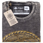Chakra Stone Washed T-Shirt - Dark Grey - X Large