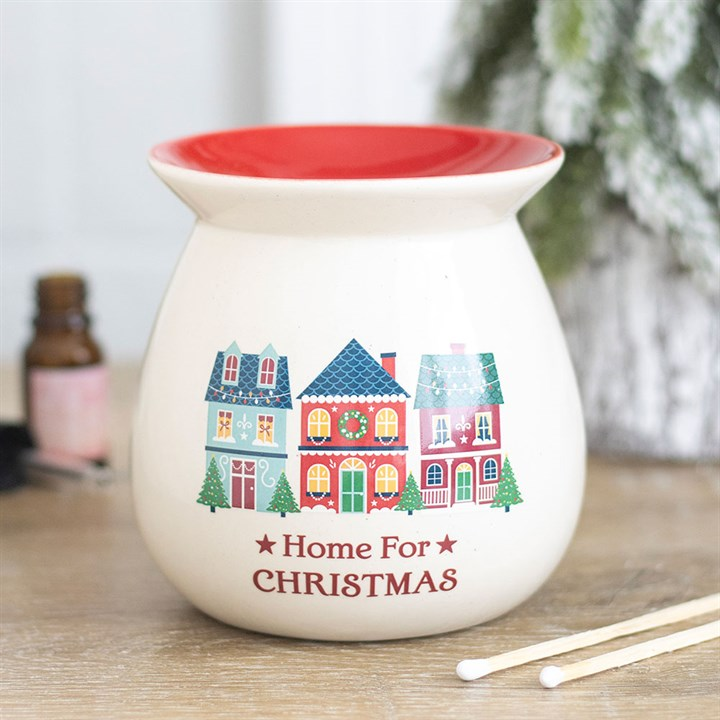 Home for Christmas Ceramic Oil Burner & Wax Warmer