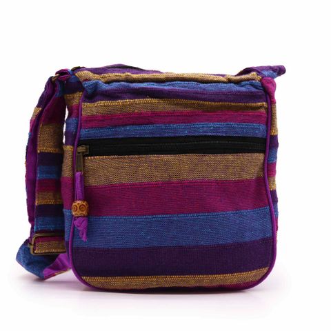 Wild Flowers Nepal Sling Bag  (Adjustable Strap)