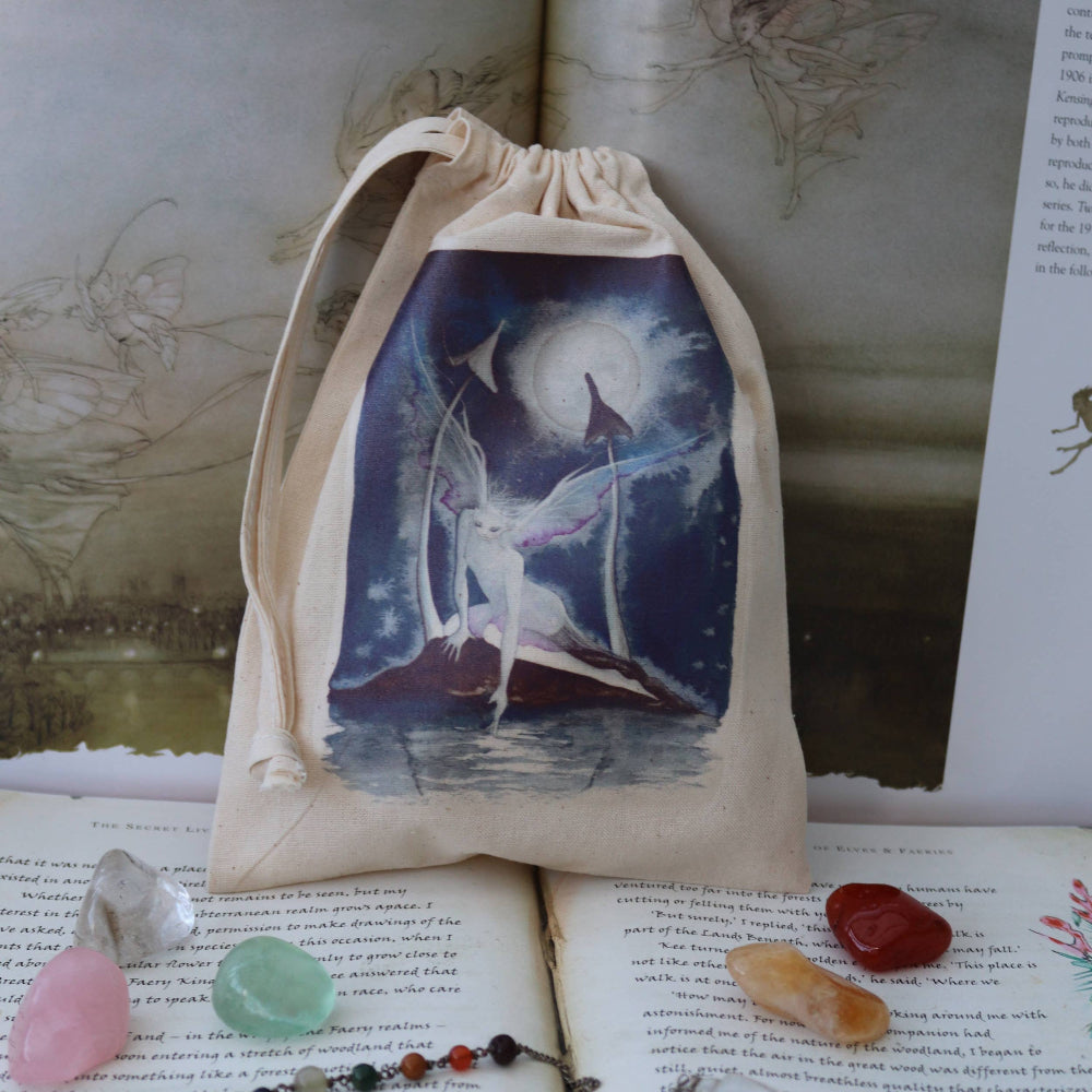 Moonlight Wish Tarot & Crystal Pouch by FreeRangeFaeries