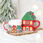 Christmas Street Print Ceramic Mug | 350ml