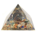 Medium Turtle Orgonite Pyramid - Gemchips & Copper