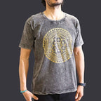 Chakra Stone Washed T-Shirt - Dark Grey - Medium